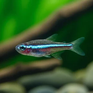 Finale Aktion Blauer Neon (Paracheirodon simulans)